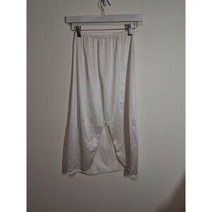 VTG Dawn to Dusk Half Slip Under Garments Granny Y2K 90s 80s Ivory Sz Medium